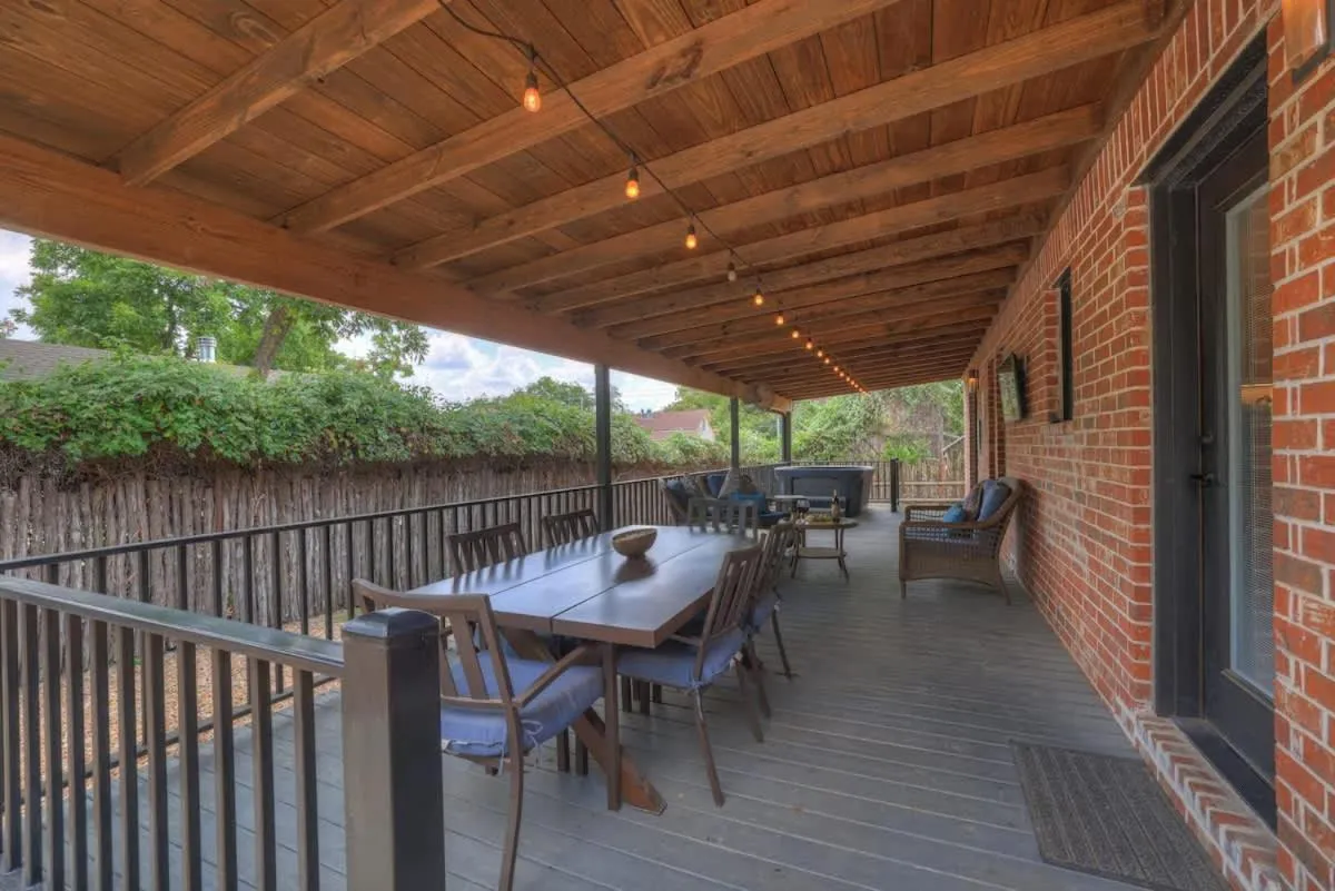 Balcony/Terrace in Alcove: Steps to Main St-High End Home w/Hot-tub!