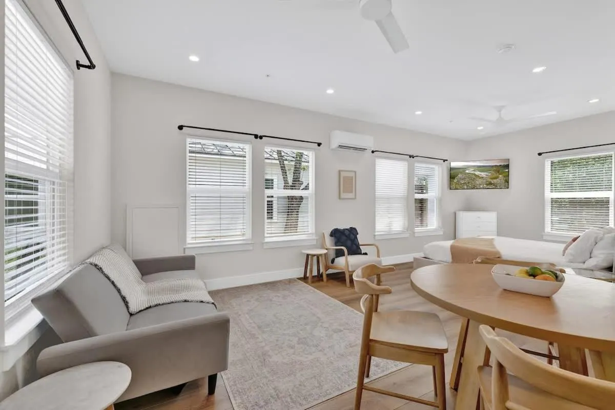 Living room in The Grove-C with Hot Tub - Walk to Main Street