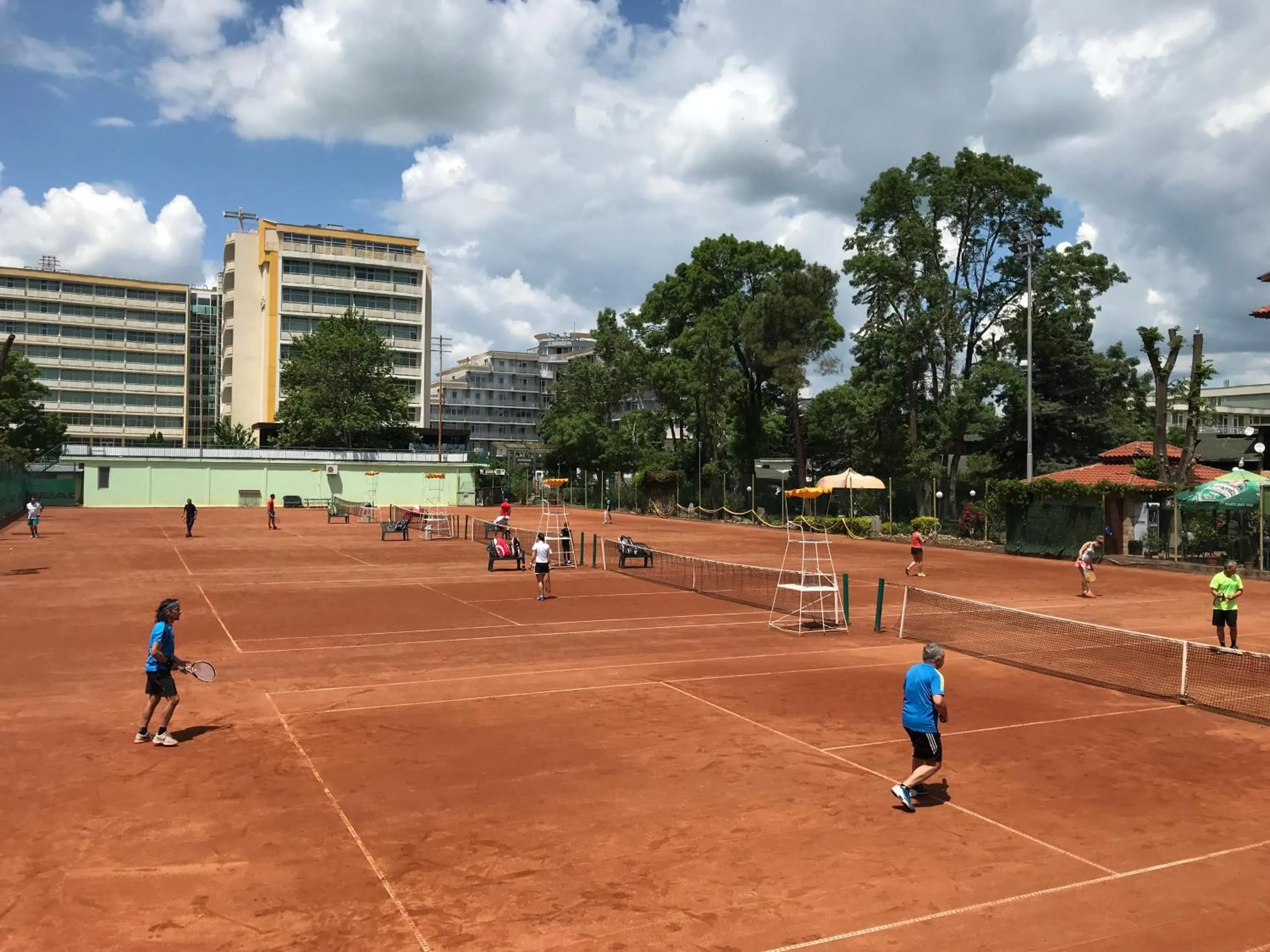 Tennis court in Oleander House and Tennis Club