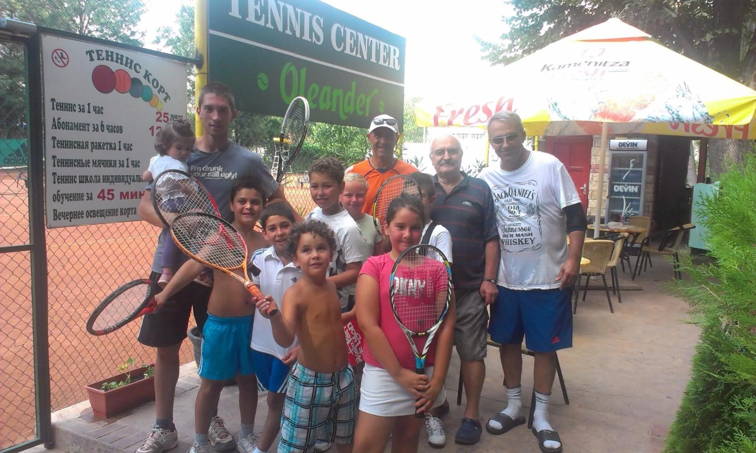 Tennis court in Oleander House and Tennis Club
