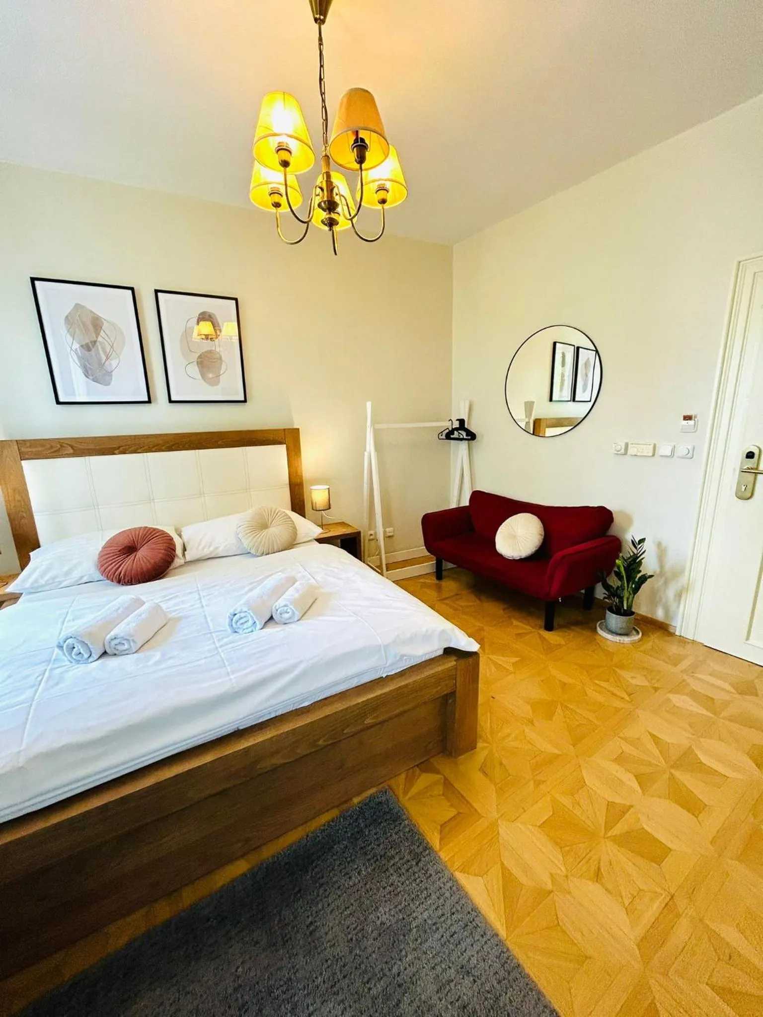 Bed in River View Residence by Charles Bridge