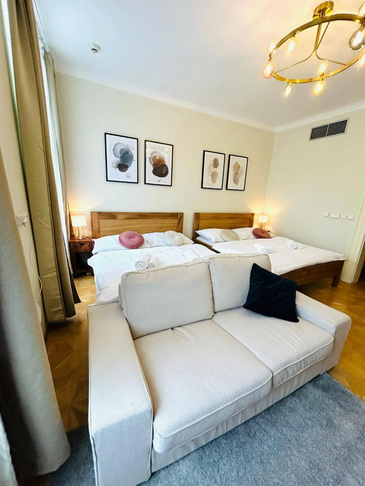 Bed in River View Residence by Charles Bridge