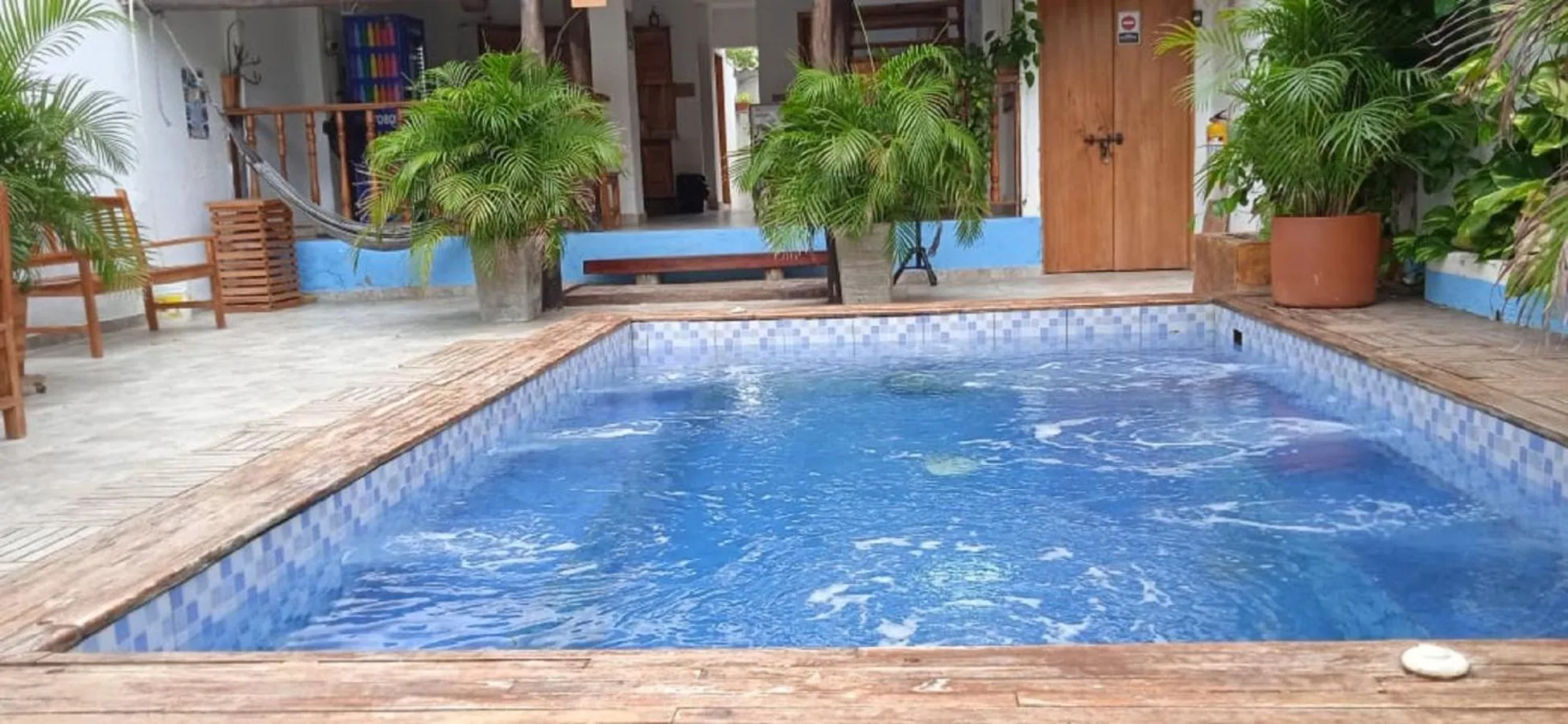 Swimming pool in HOSTAL LA BOQUILLA