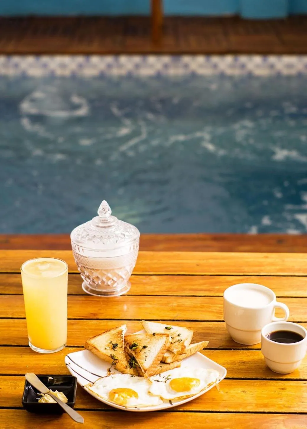 Swimming pool in HOSTAL LA BOQUILLA