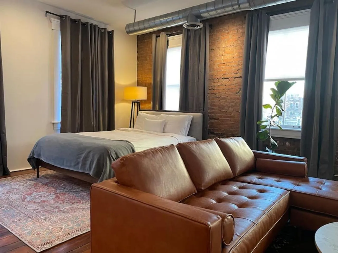 Bed in Loft in the heart of Over-The-Rhine