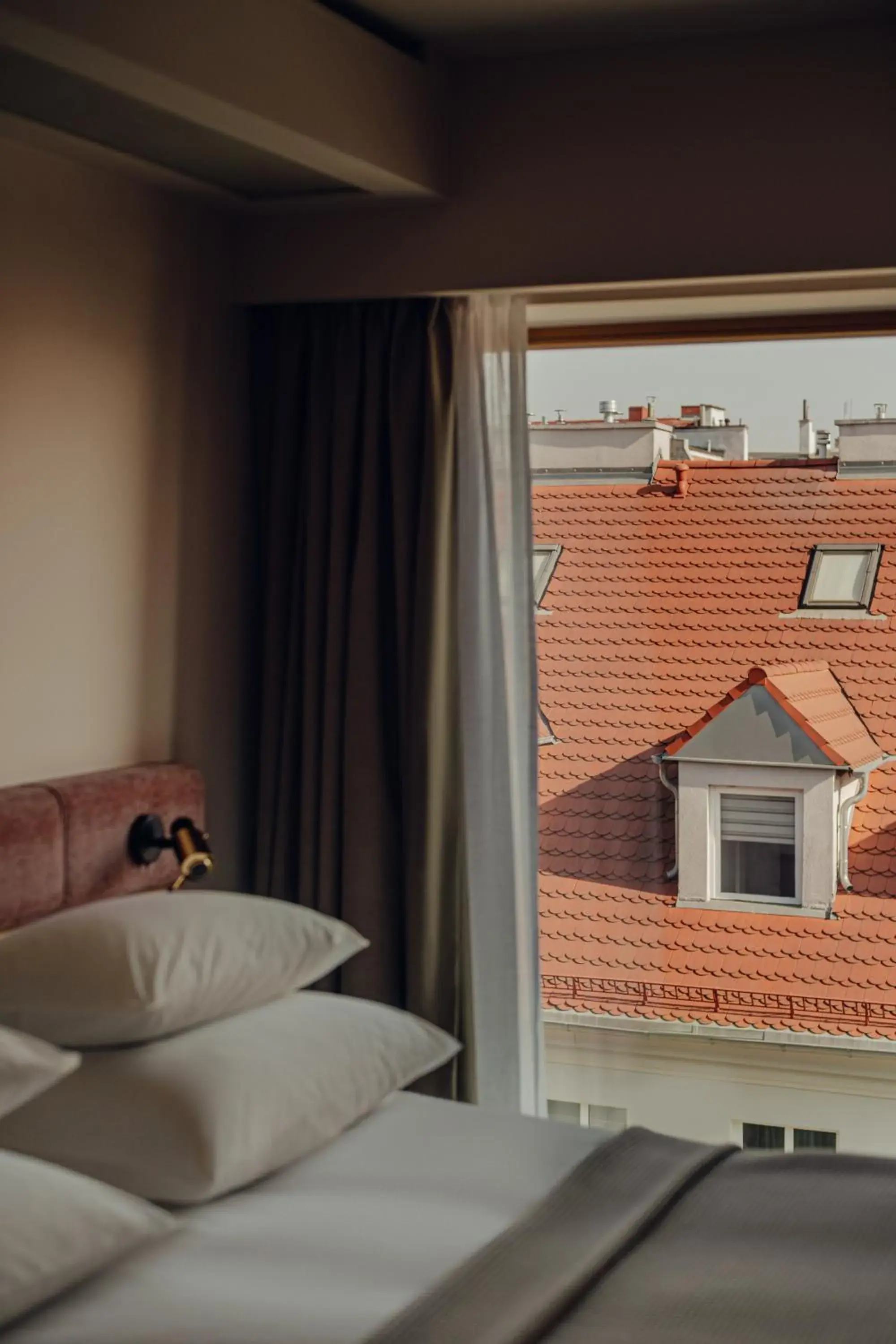 View (from property/room), Bed in PURO Hotel Poznań Stare Miasto View (from property/room), Bed in PURO Hotel Poznań Stare Miasto