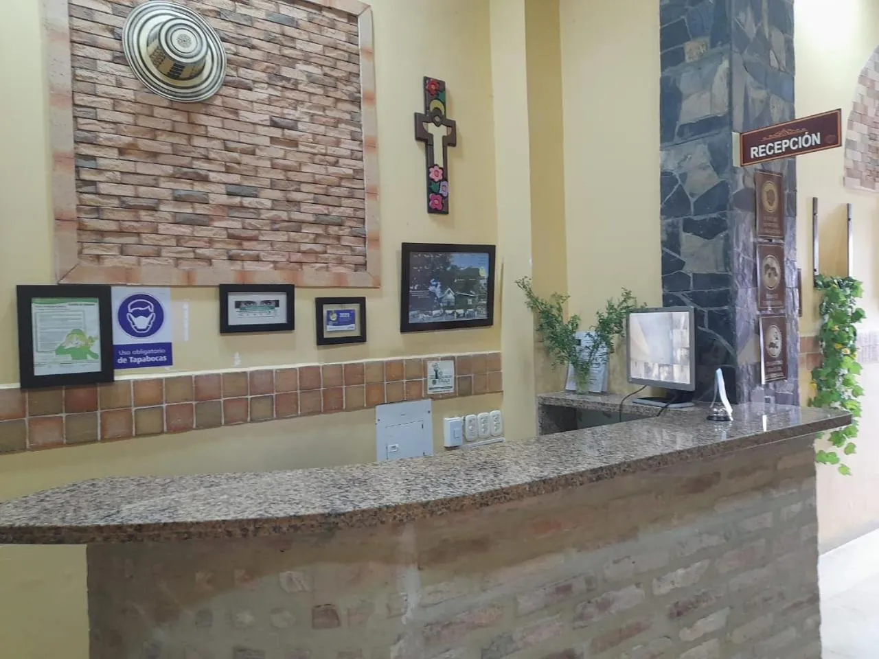 Lobby or reception in hotel san nicolas colonial