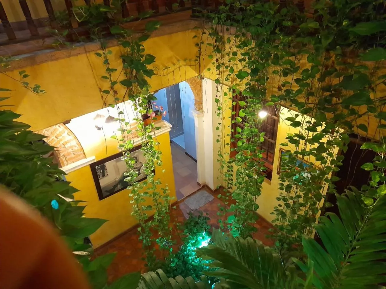 Garden view in hotel san nicolas colonial