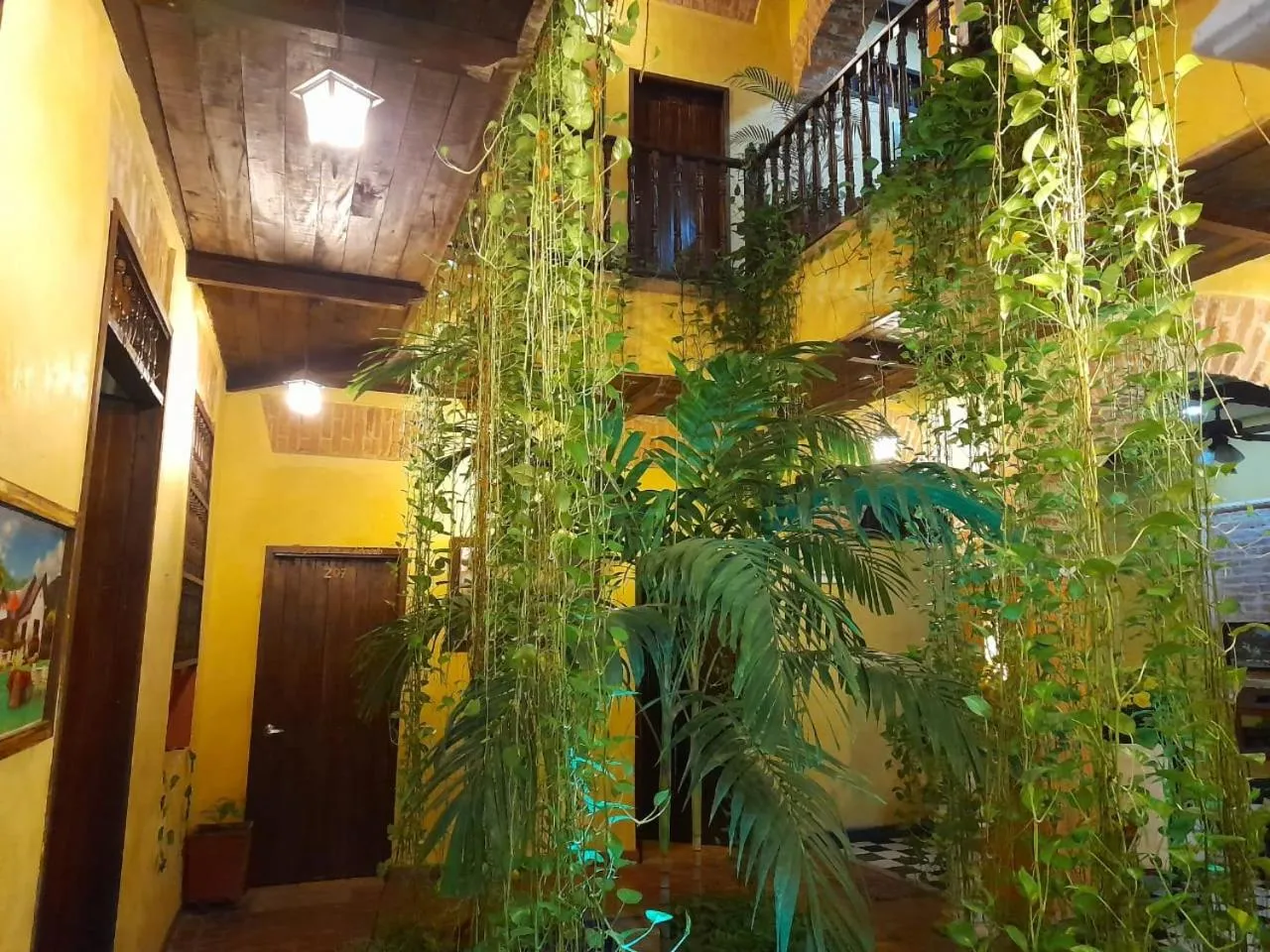 Garden view in hotel san nicolas colonial