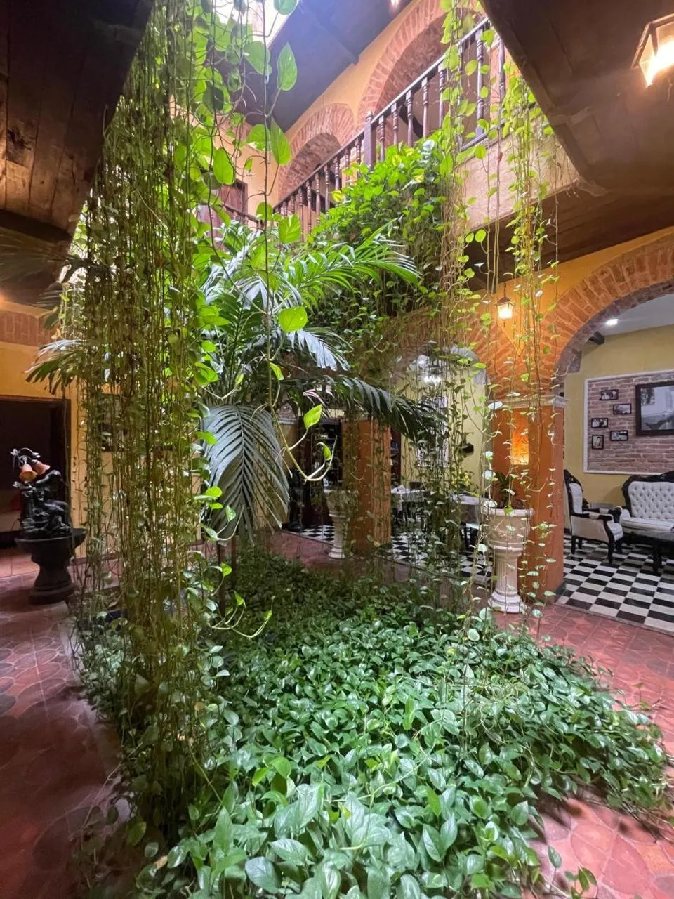 Garden in hotel san nicolas colonial