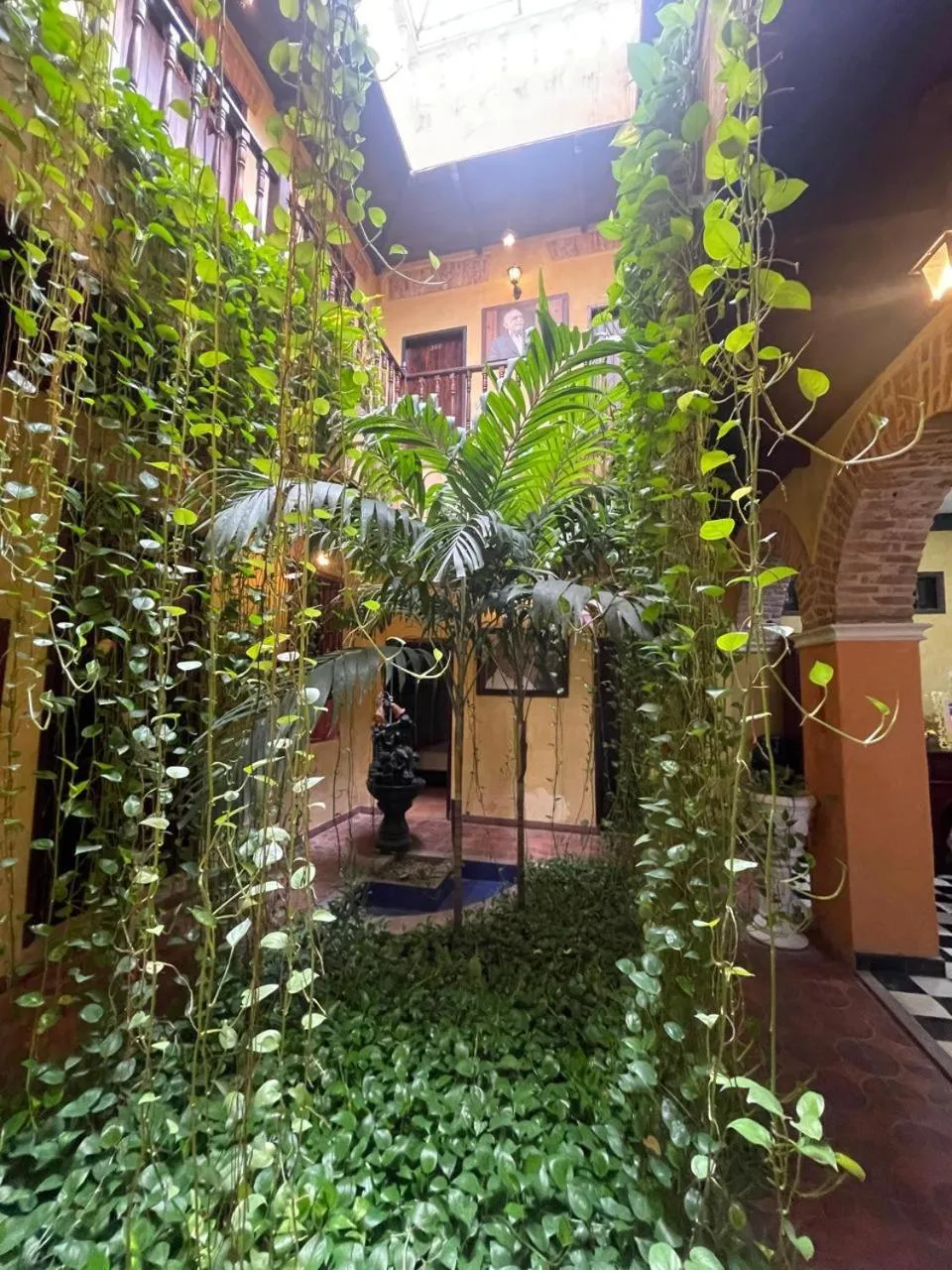 Garden in hotel san nicolas colonial