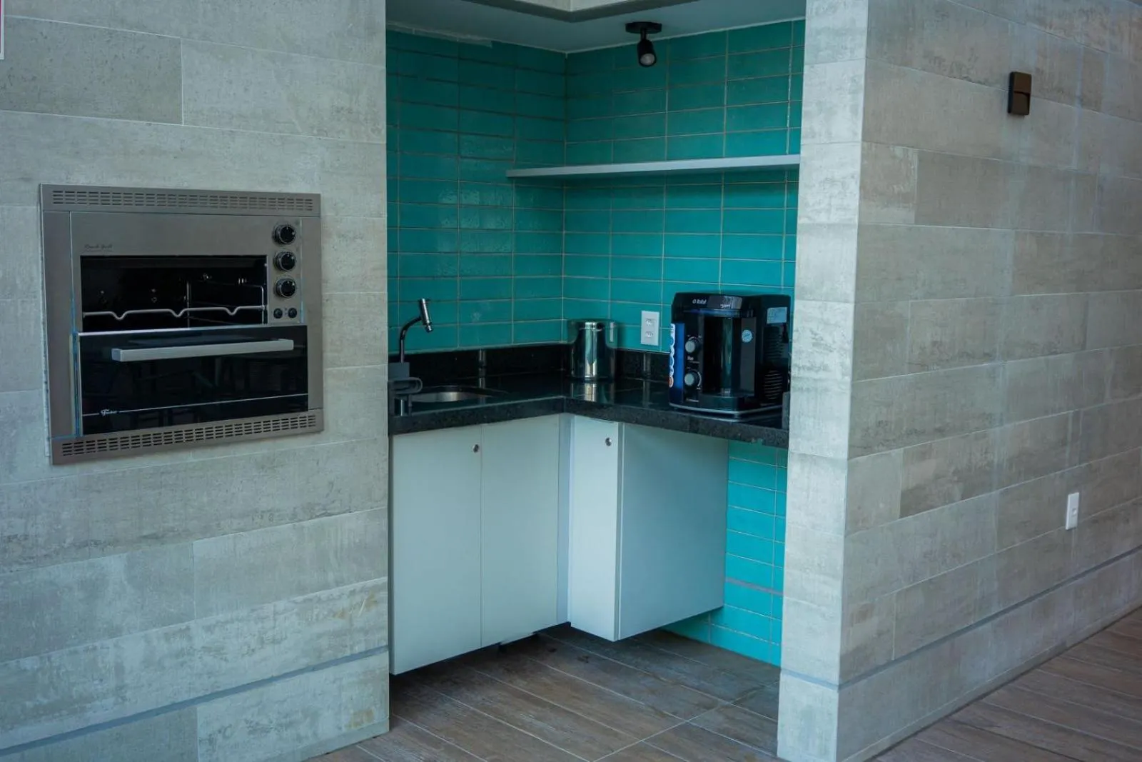 Kitchen or kitchenette in Rooftop 470 - Novíssimo Flat Boa Viagem