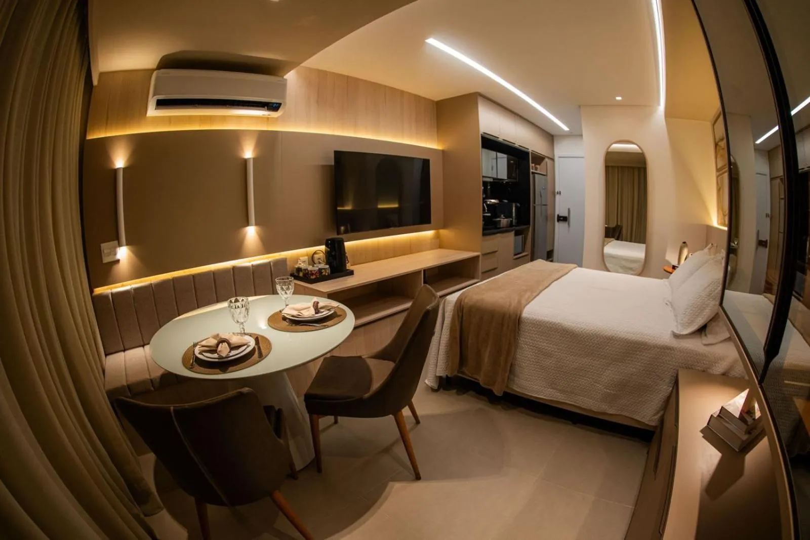 Bedroom, Bed in Rooftop 470 - Novíssimo Flat Boa Viagem