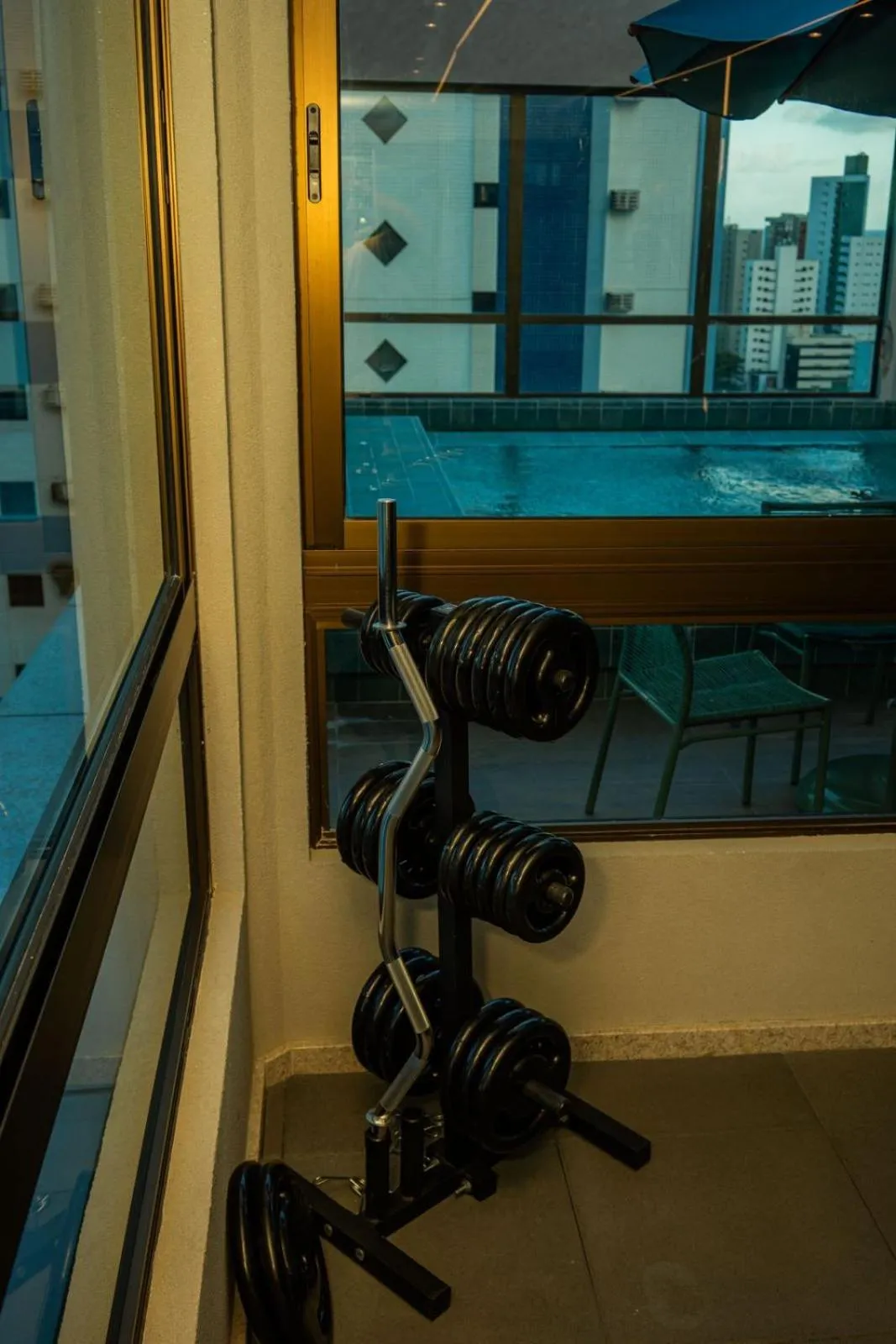 Fitness centre/facilities in Rooftop 470 - Novíssimo Flat Boa Viagem