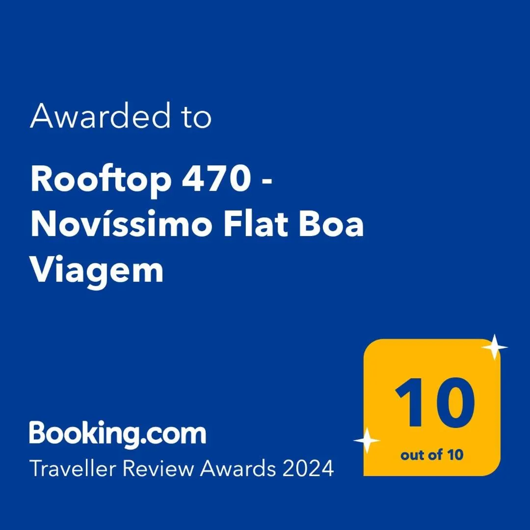 Certificate/Award in Rooftop 470 - Novíssimo Flat Boa Viagem