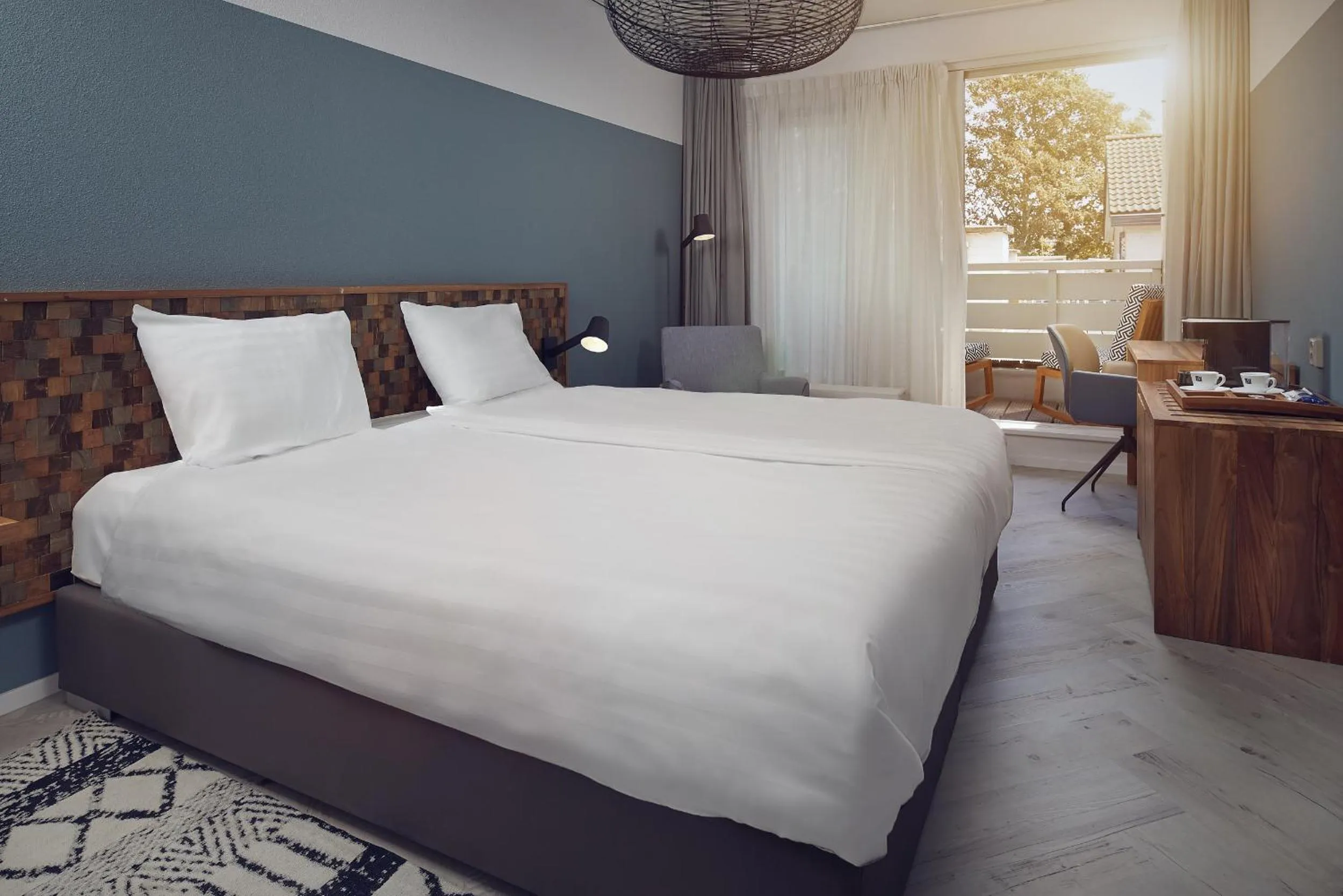 Bed in Romantik Badhotel Renesse