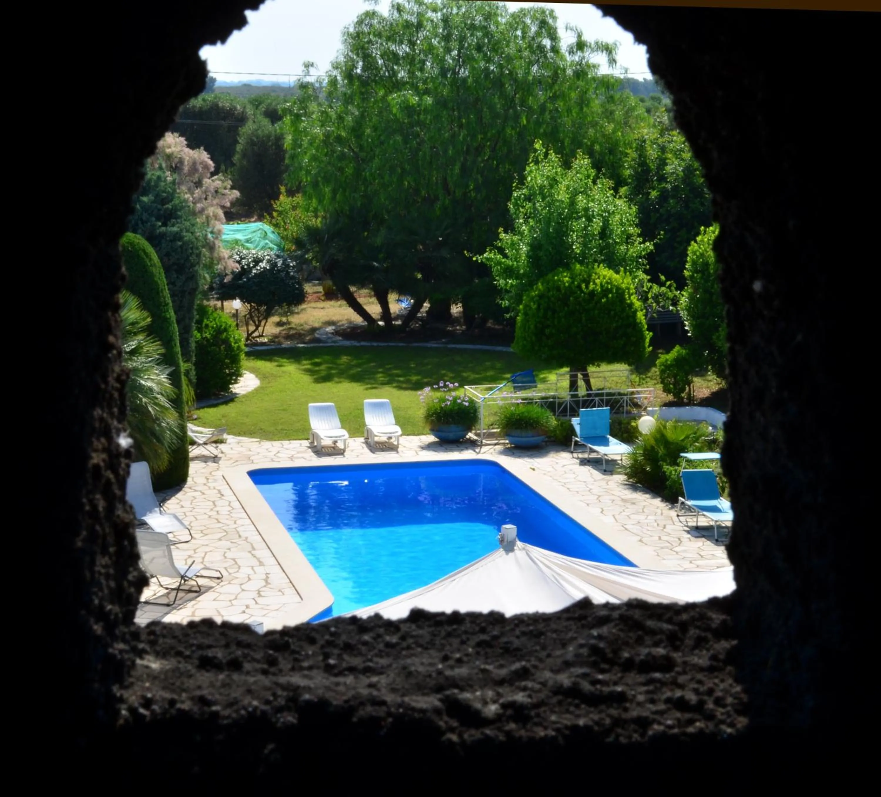 Pool view in B&B Le Vele