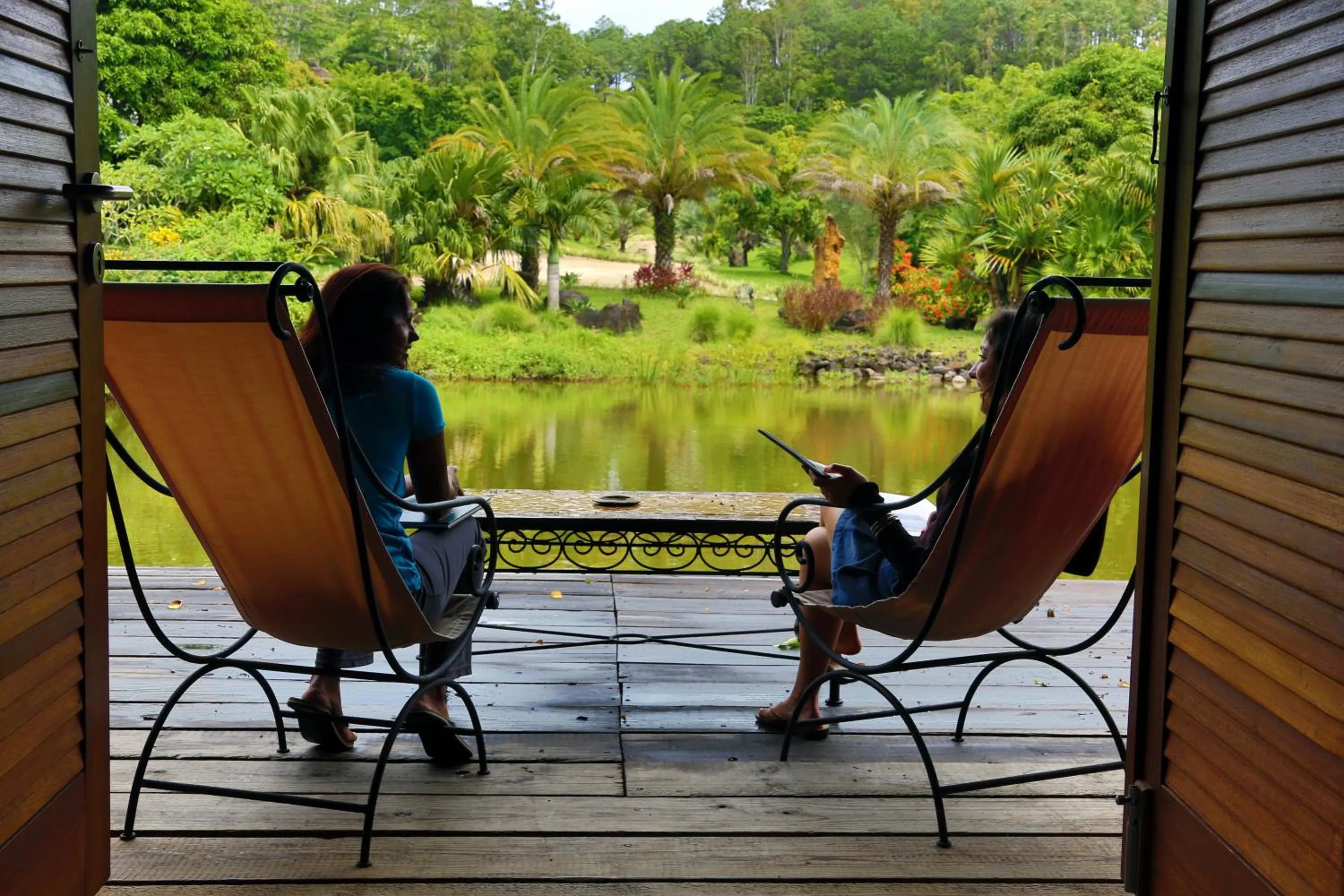People in Lakaz Chamarel Exclusive Lodge