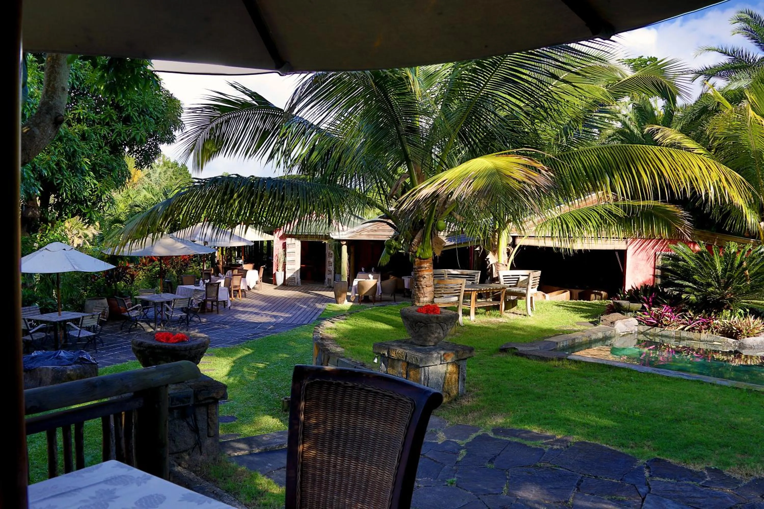 Patio in Lakaz Chamarel Exclusive Lodge