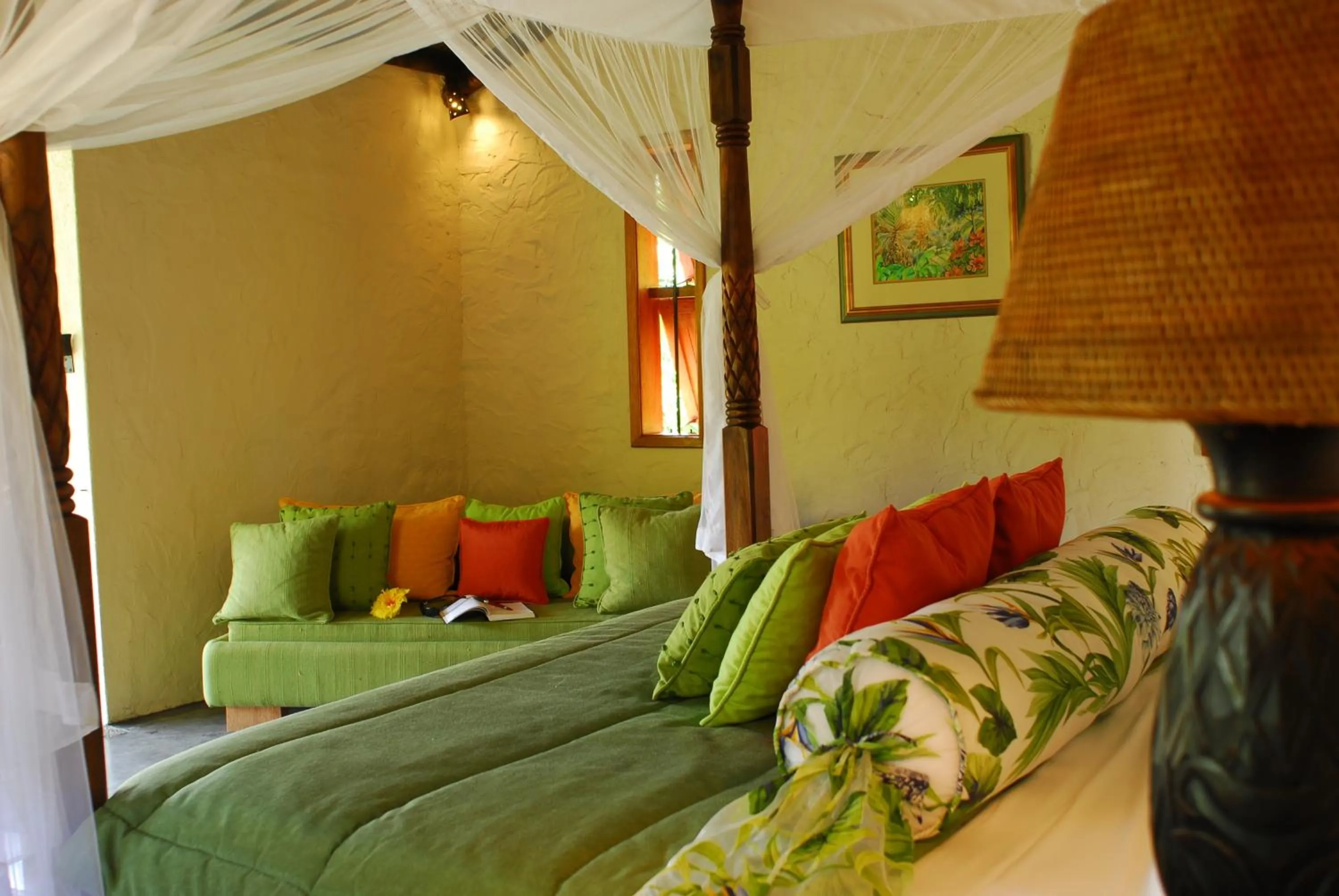 Bed in Lakaz Chamarel Exclusive Lodge