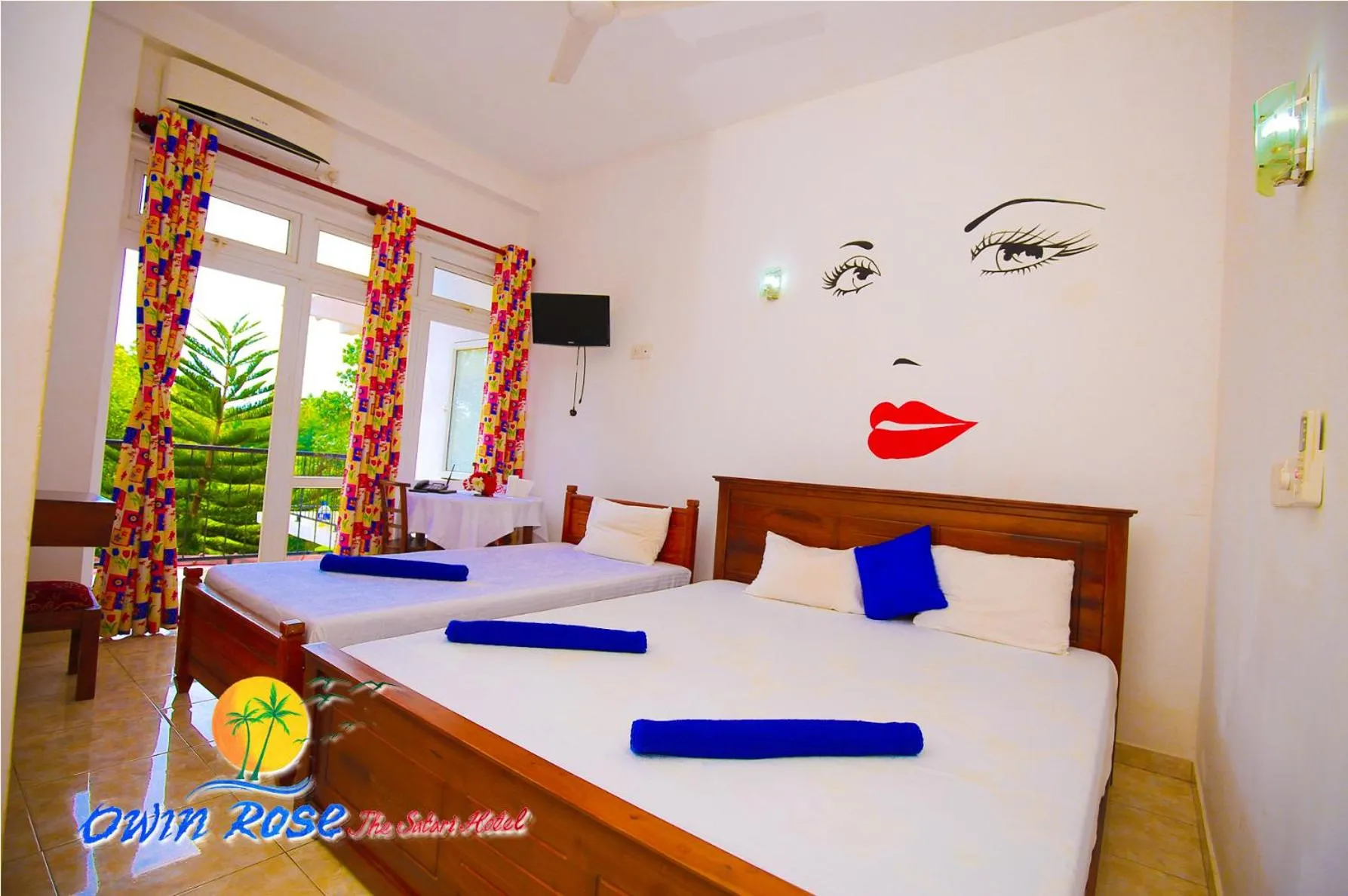 Bed in Owin Rose Yala Safari Hotel
