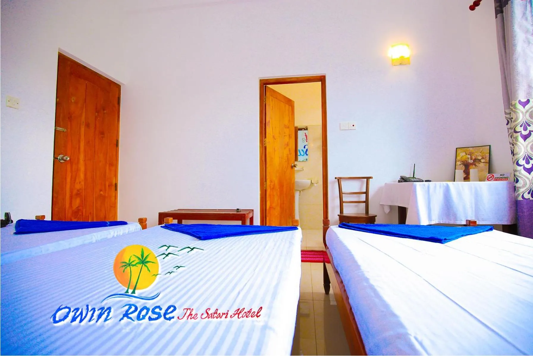 Bed in Owin Rose Yala Safari Hotel