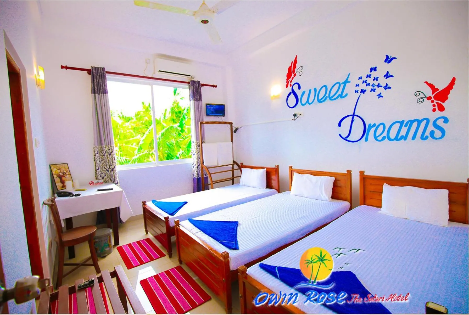 Bed in Owin Rose Yala Safari Hotel