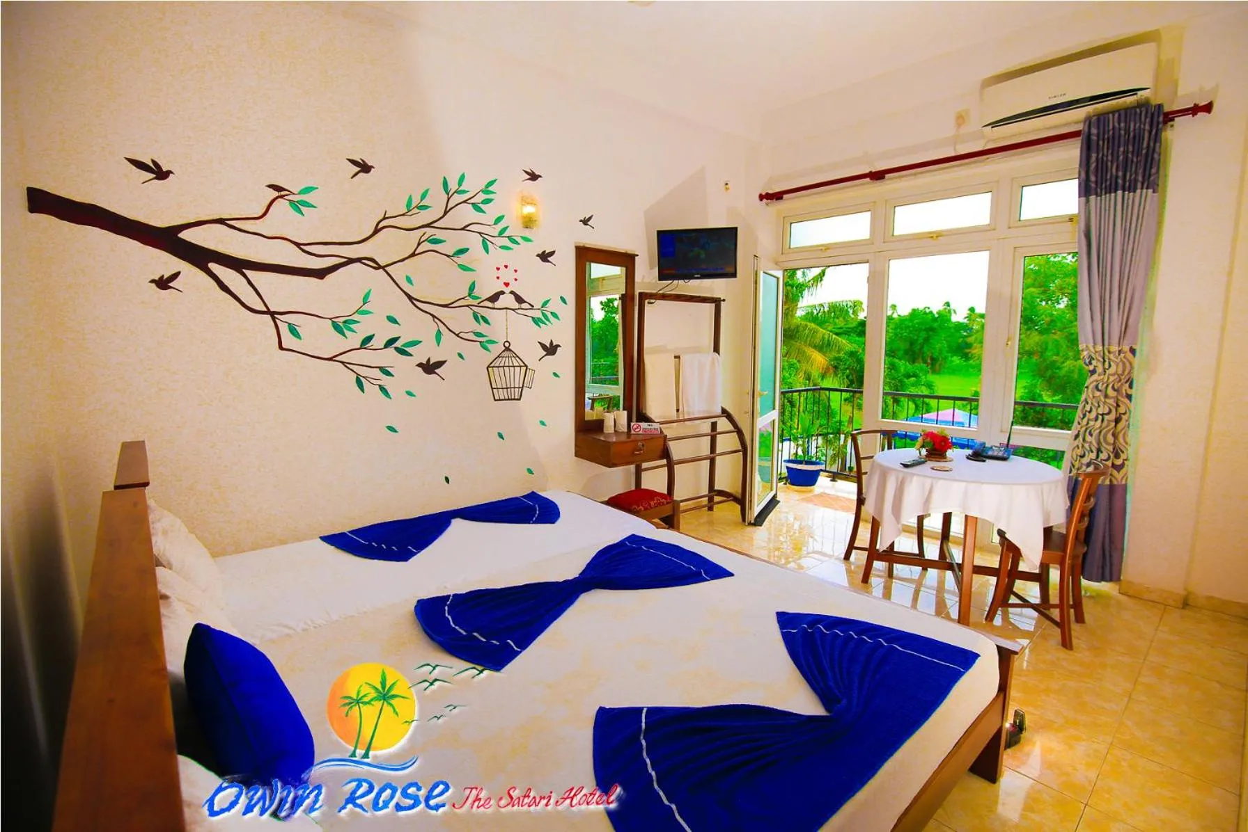 Bed in Owin Rose Yala Safari Hotel