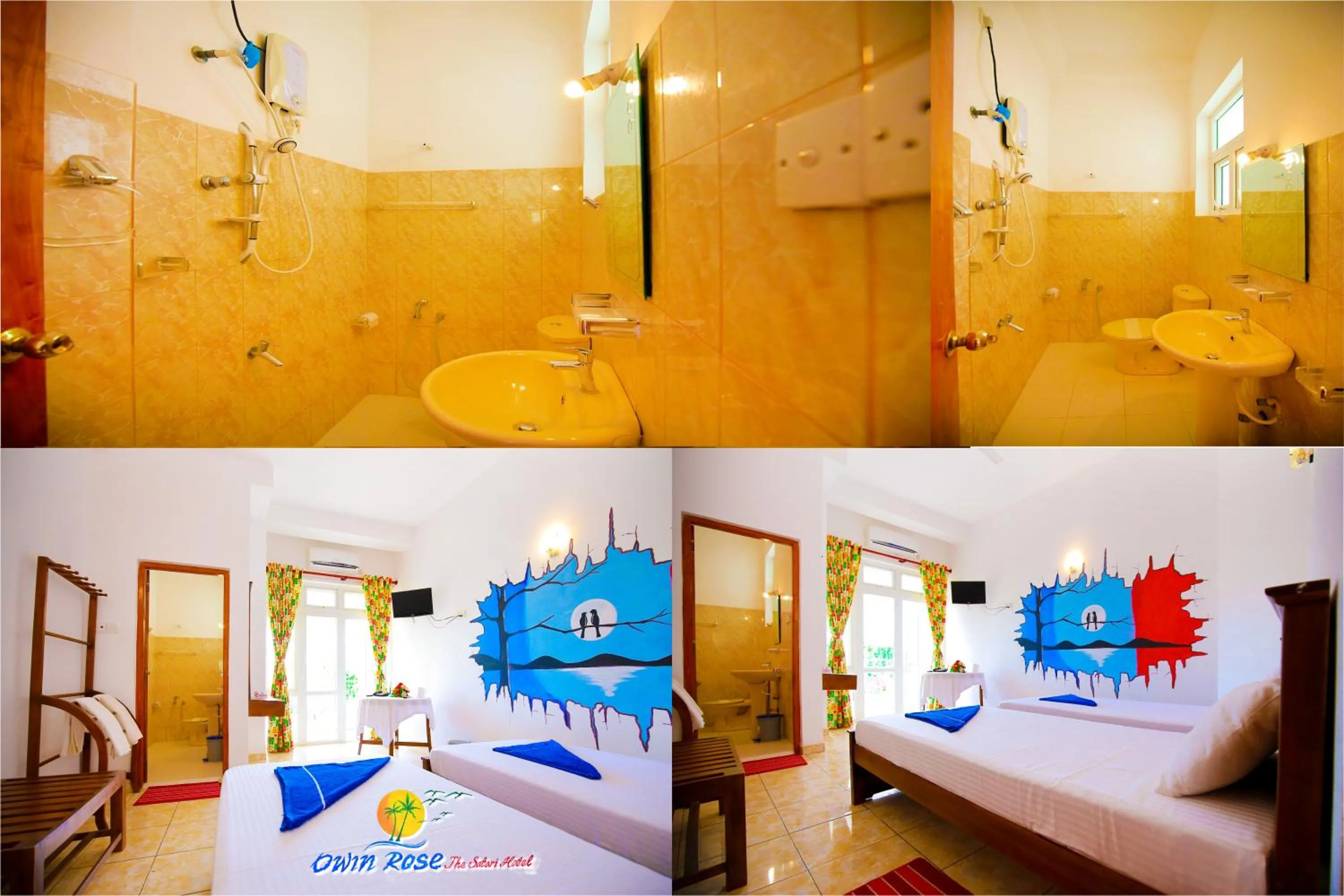 Shower, Bed in Owin Rose Yala Safari Hotel