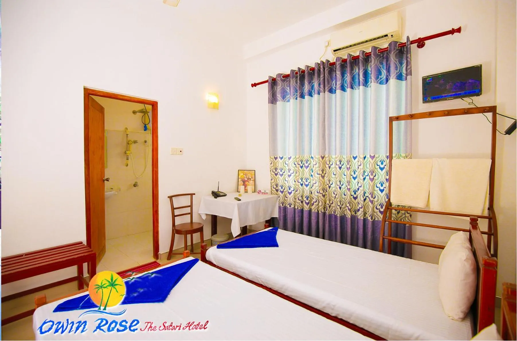 Bed in Owin Rose Yala Safari Hotel