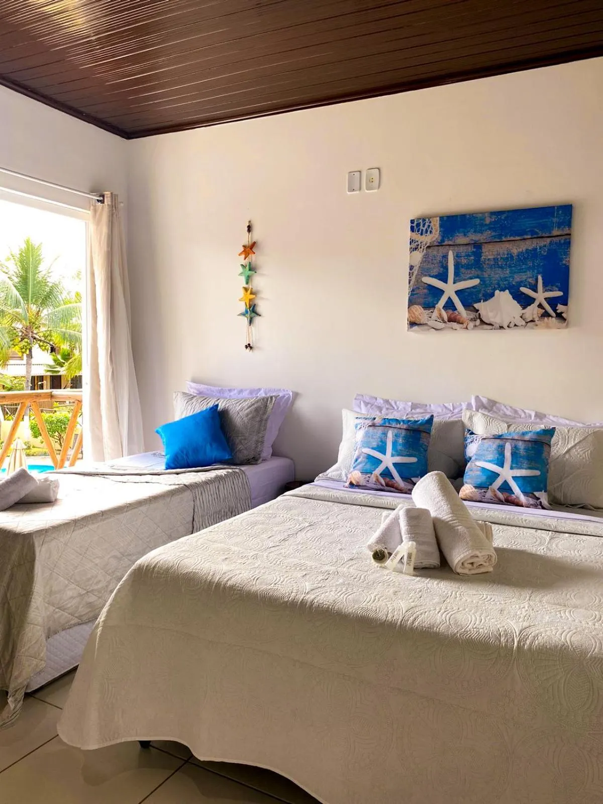 Bed in Pousada Oceano Atlântico