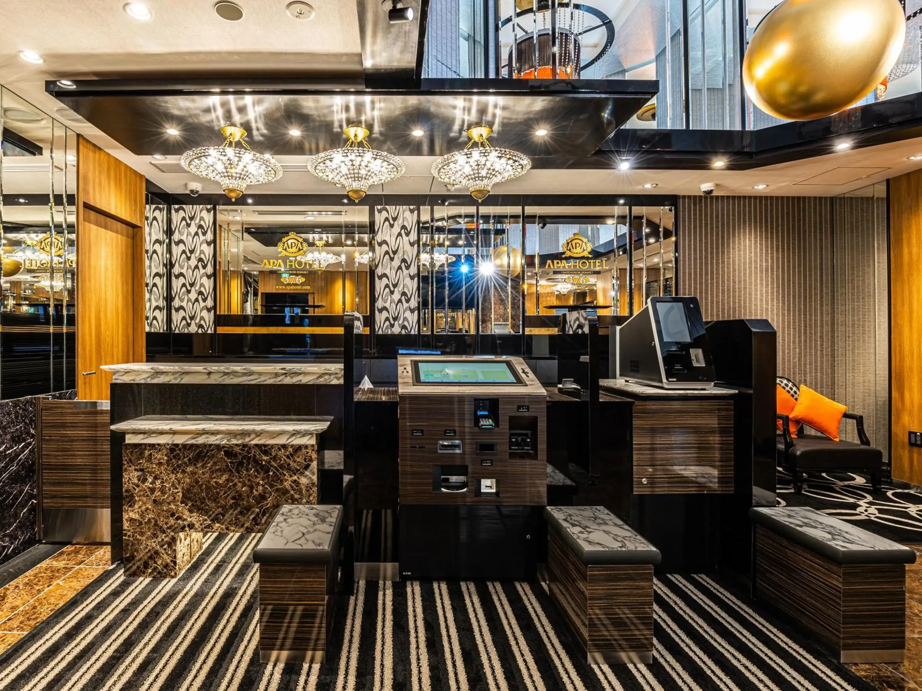 Lobby or reception in APA Hotel Hatchobori Ekimae Lobby or reception in APA Hotel Hatchobori Ekimae