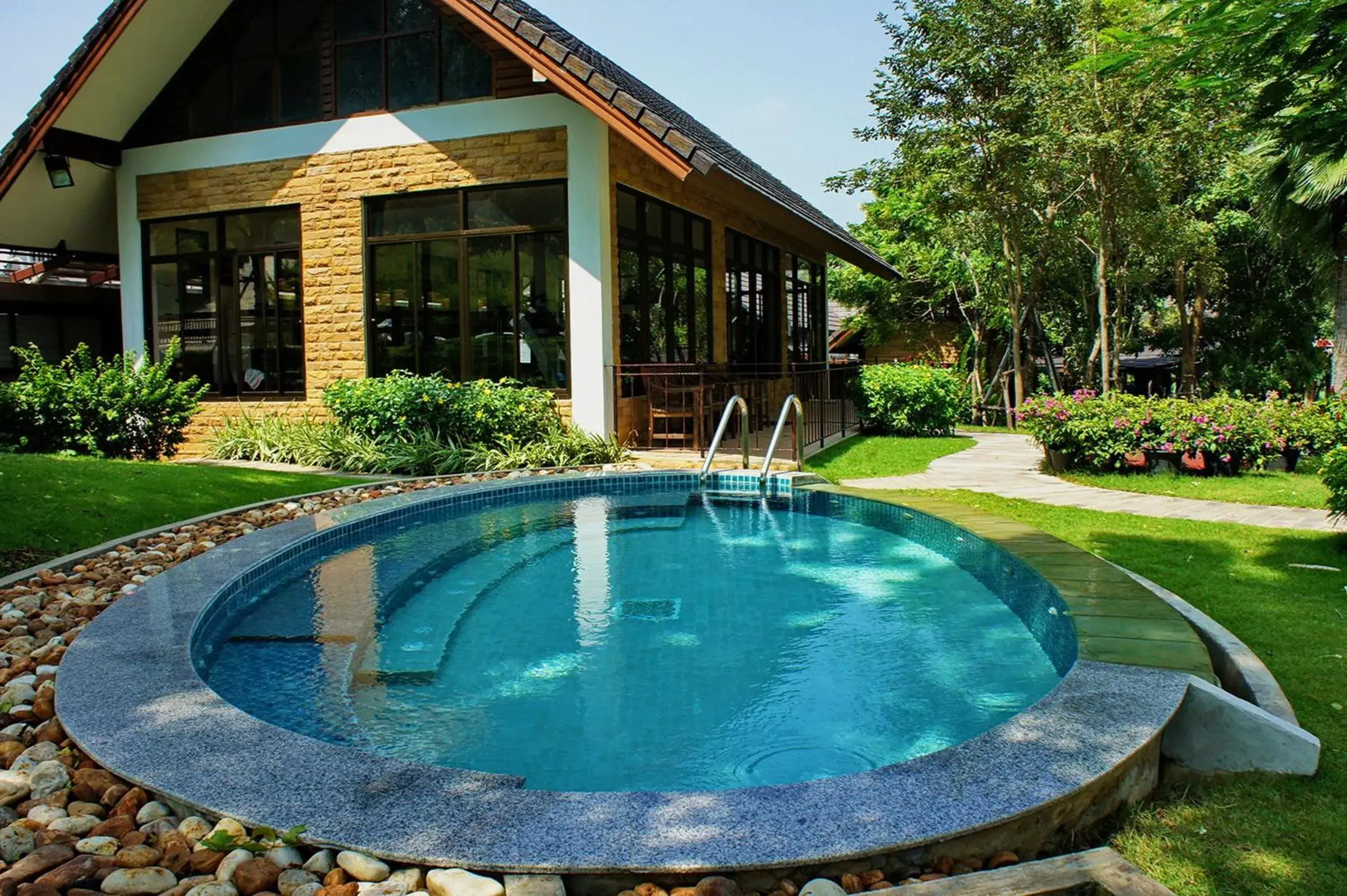Swimming pool in Patravana Resort Swimming pool in Patravana Resort
