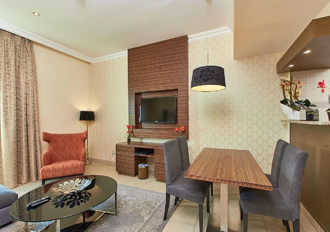 Living room in Mughal Suites