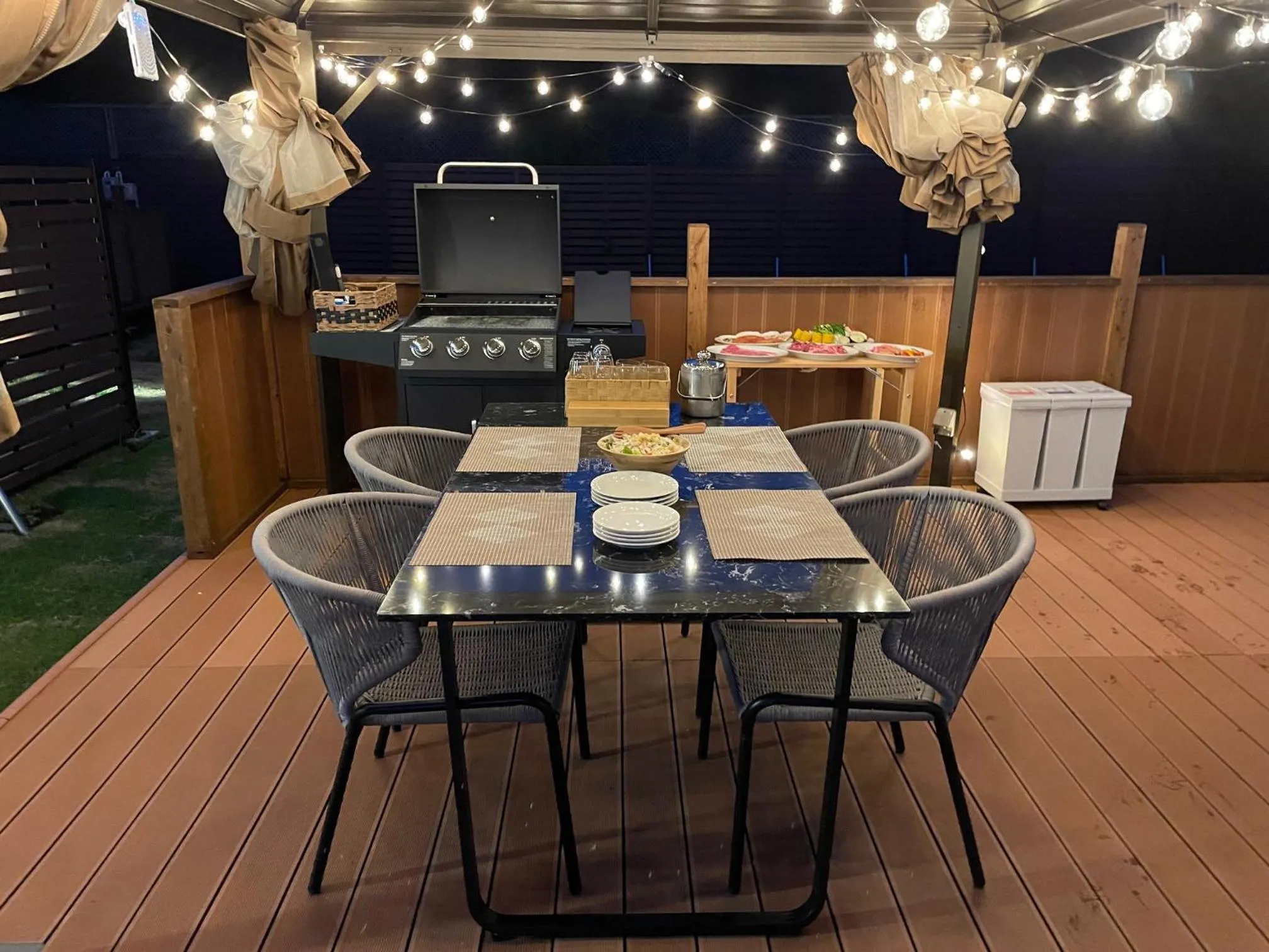 BBQ facilities in Gramercy Village 山中湖 Glamping &Sauna