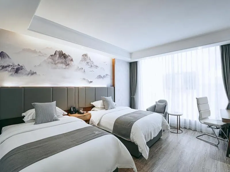 Bed in GreenTree Eastern Hotel Anshun Anshun Zhenning Huangguoshu