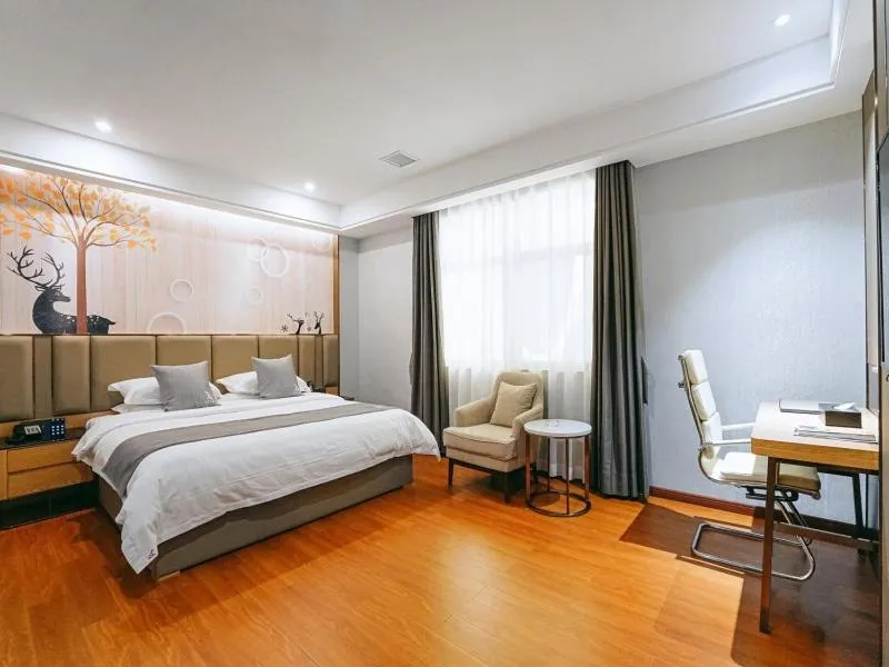 Bed in GreenTree Eastern Hotel Anshun Anshun Zhenning Huangguoshu