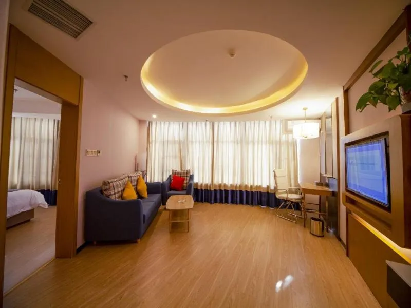 Bed in GreenTree Eastern Hotel Binzhou Zhonghai International Convention and Exhibition Center