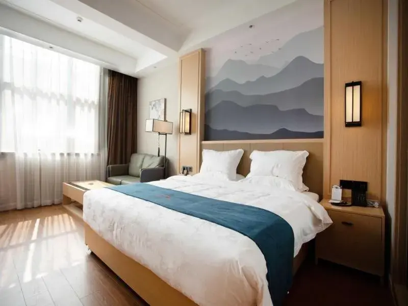 Bed in GreenTree Eastern Hotel Henan Anyang Hua County Wuzhou New Times Square Bed in GreenTree Eastern Hotel Henan Anyang Hua County Wuzhou New Times Square