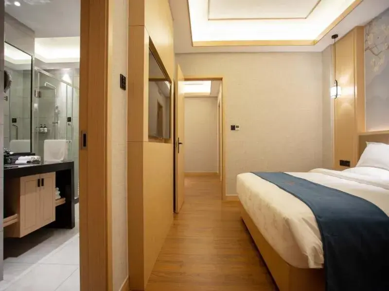 Bed in GreenTree Eastern Hotel Henan Anyang Hua County Wuzhou New Times Square Bed in GreenTree Eastern Hotel Henan Anyang Hua County Wuzhou New Times Square