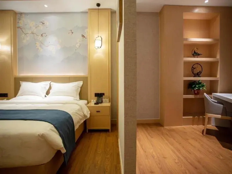 Bed in GreenTree Eastern Hotel Henan Anyang Hua County Wuzhou New Times Square Bed in GreenTree Eastern Hotel Henan Anyang Hua County Wuzhou New Times Square