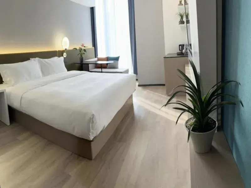 Bed in GreenTree Eastern Hotel Yiwu International Trade City Bed in GreenTree Eastern Hotel Yiwu International Trade City