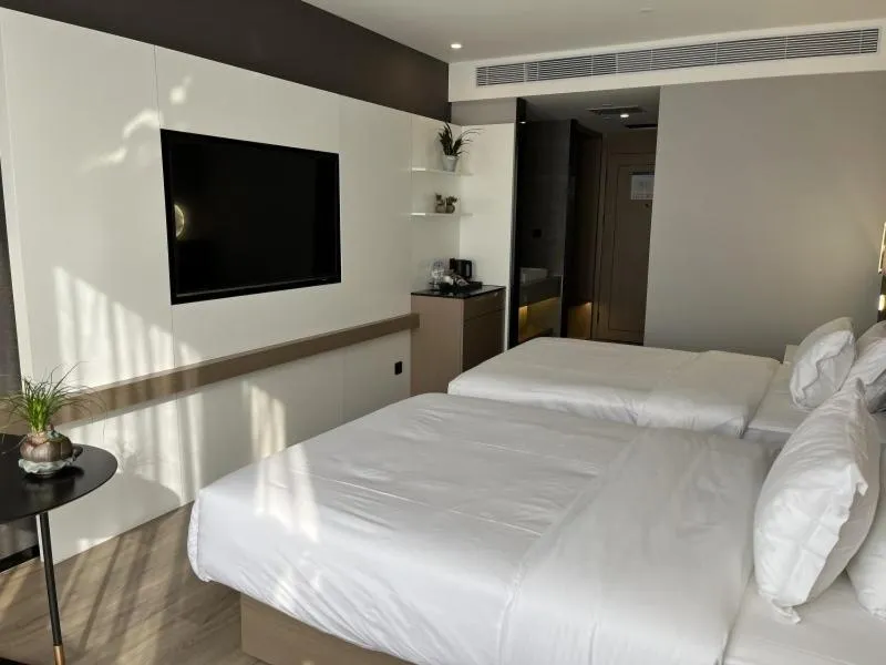 Bed in GreenTree Eastern Hotel Yiwu International Trade City