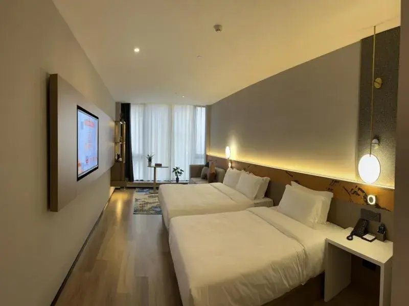 Bed in GreenTree Eastern Hotel Yiwu International Trade City Bed in GreenTree Eastern Hotel Yiwu International Trade City