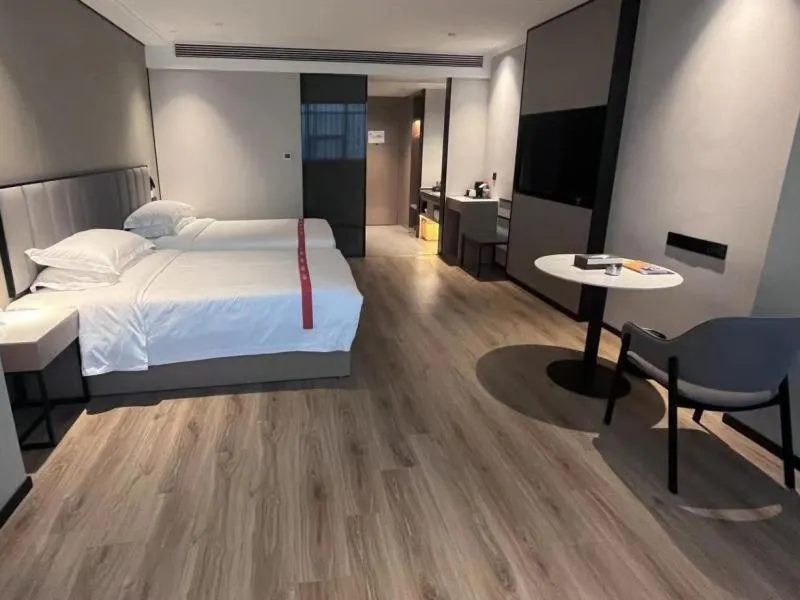 Bed in GreenTree Eastern Hotel Fuyang Jieshou Railway Station East Xinyang Road
