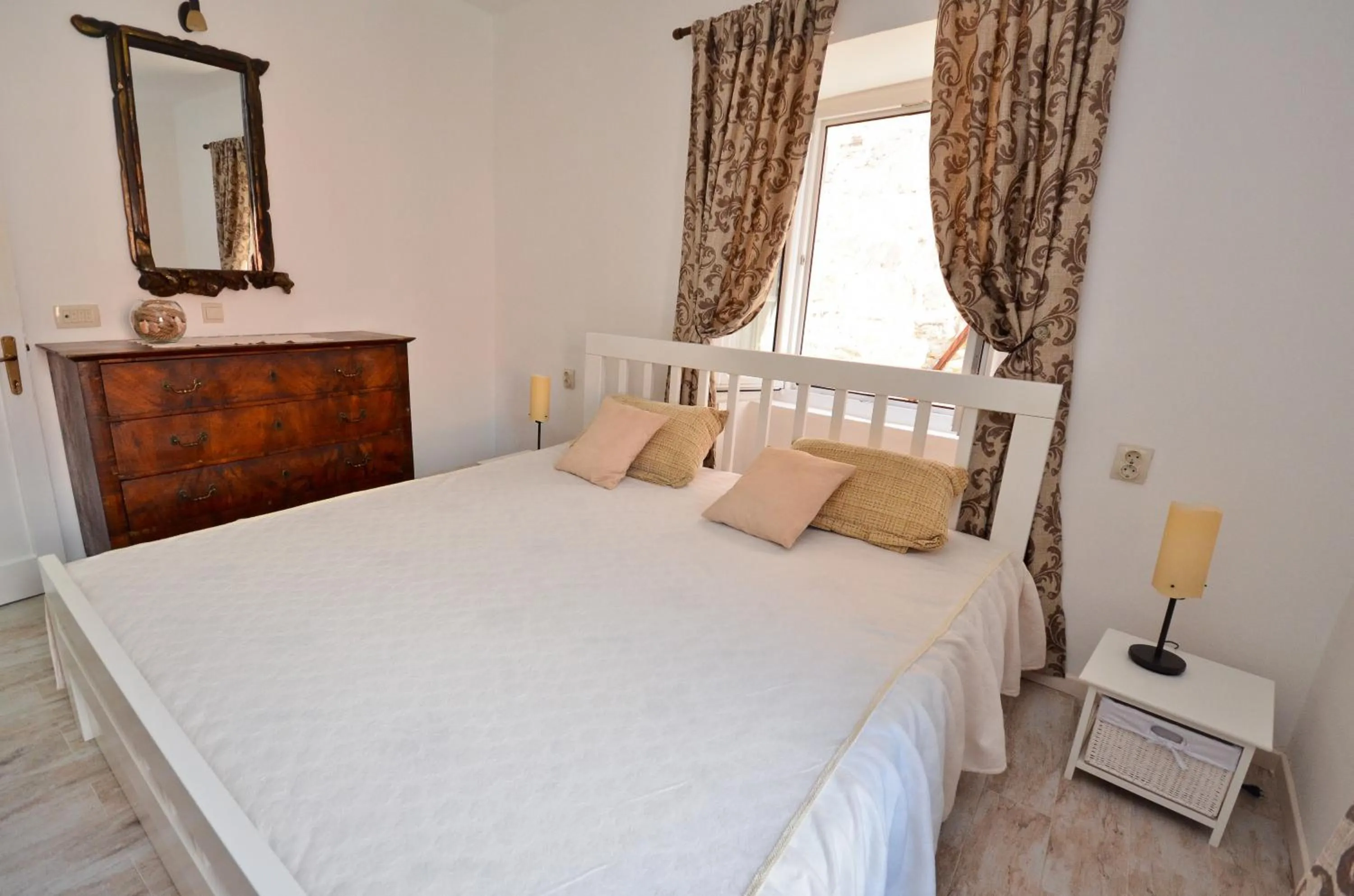 Bed in Bell Tower Apartment