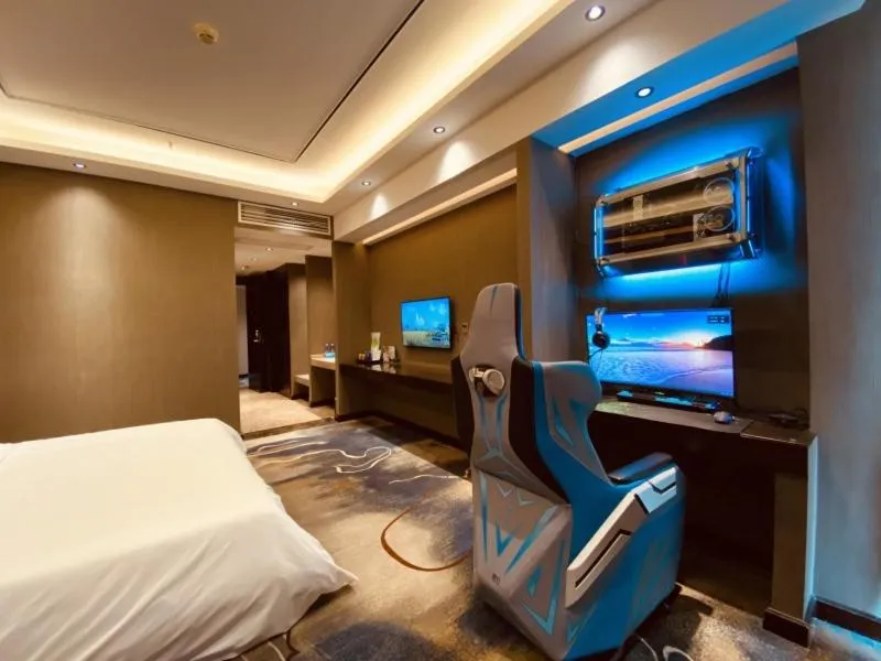 Bed in Geli Hotel Bengbu Wanda Plaza Nanxiang City