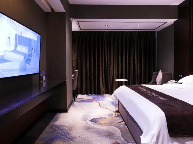 Bed in Geli Hotel Bengbu Wanda Plaza Nanxiang City