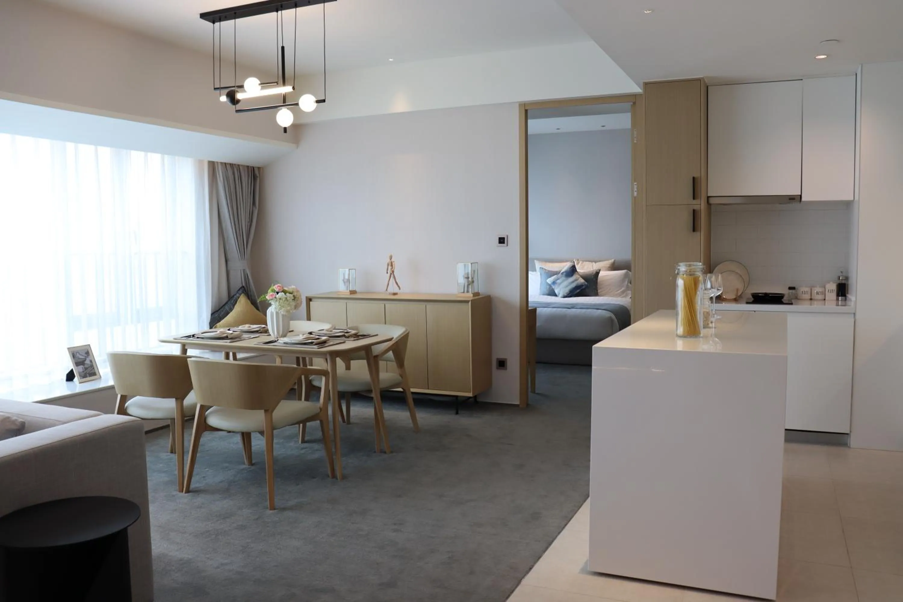 Kitchen or kitchenette in Keypai Hotel