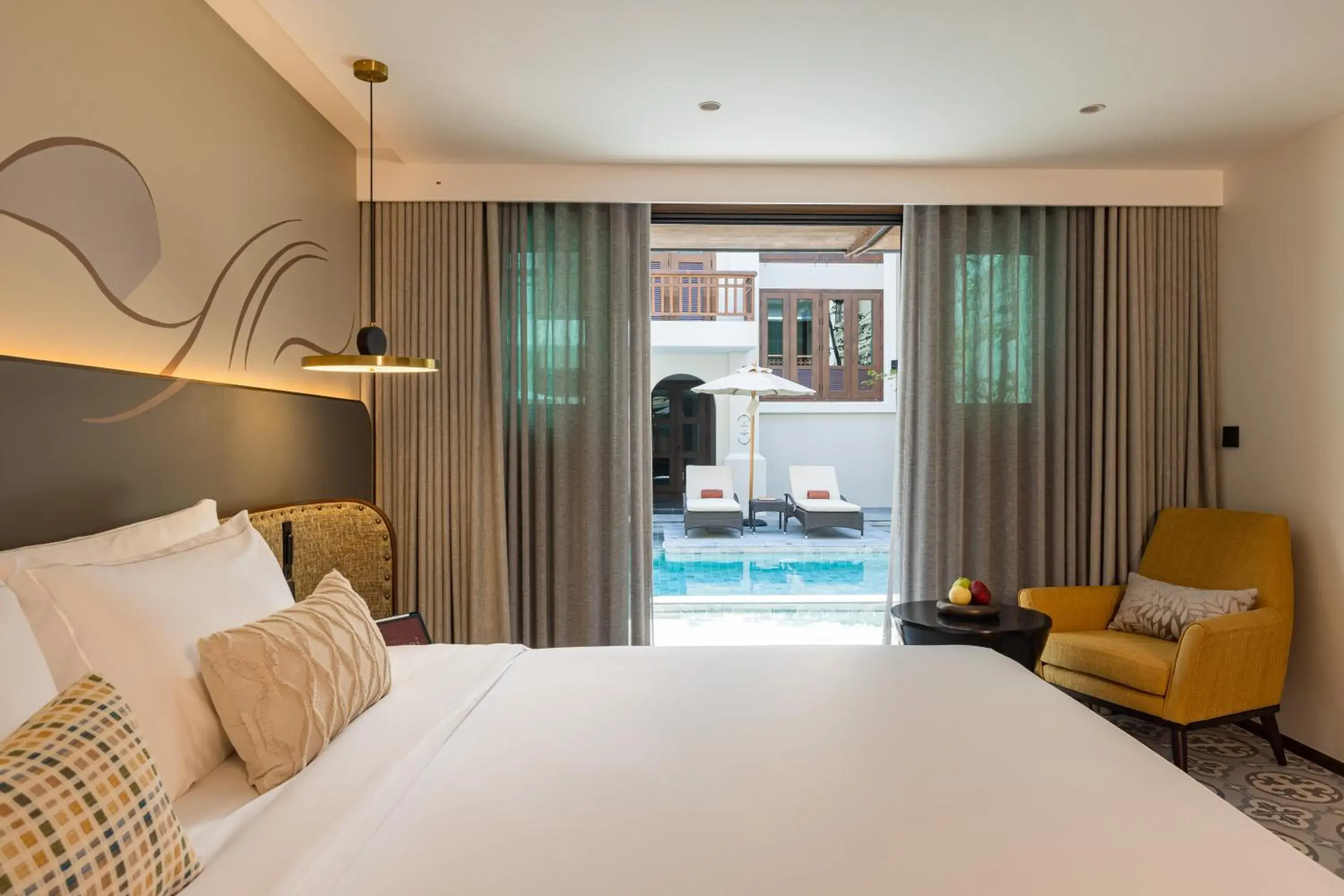 Pool view, Bed in Hotel Sensai Nimman Chiang Mai - Adults Only Pool view, Bed in Hotel Sensai Nimman Chiang Mai - Adults Only